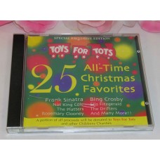 CD Toys for Tots 25 Tracks Gently Used CD Christmas Music Sinatra Crosby Ella Cole